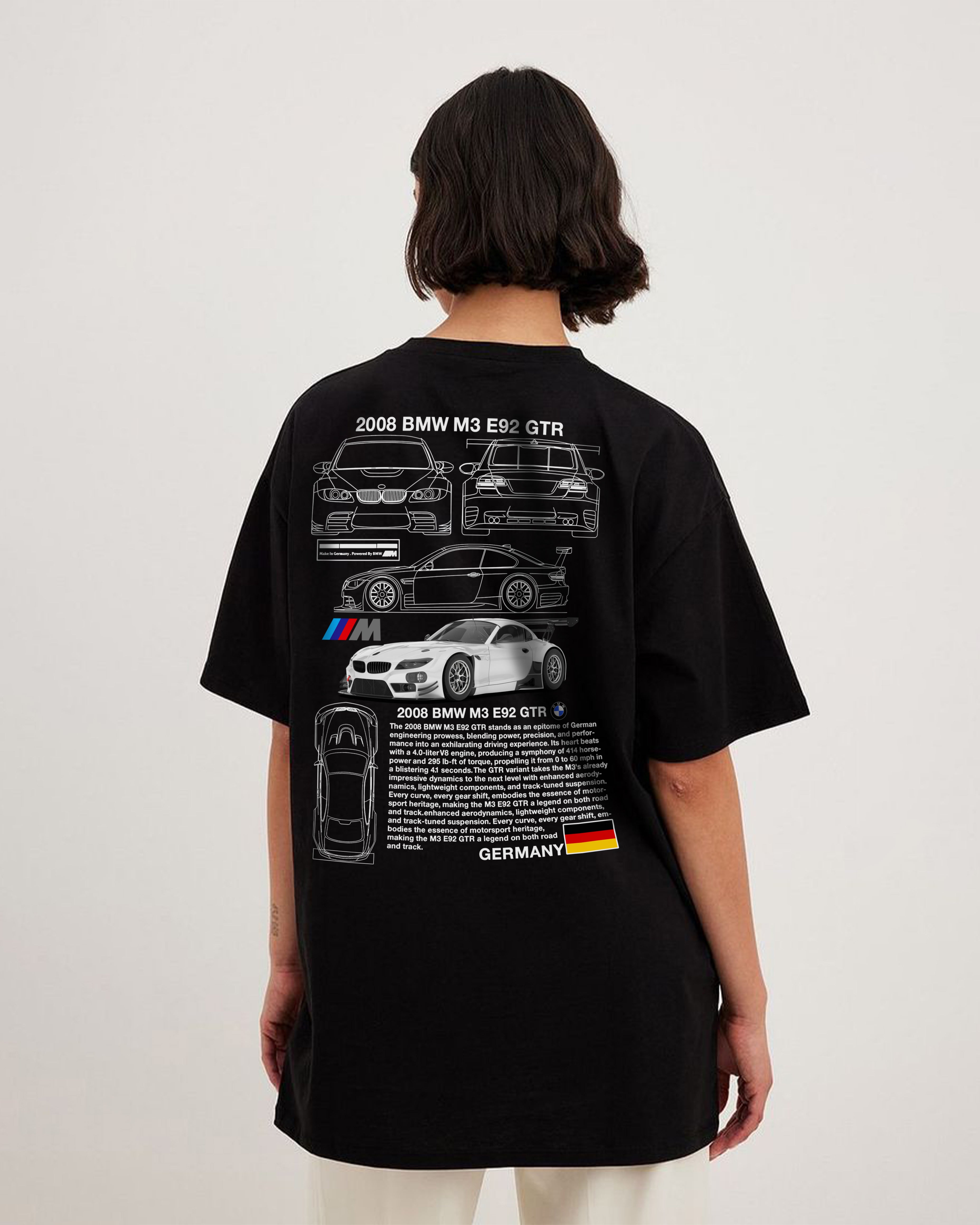 E92 GTR Oversized Graphic Tee