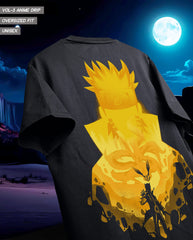 Hokage Naruto  Oversized Graphic Tee