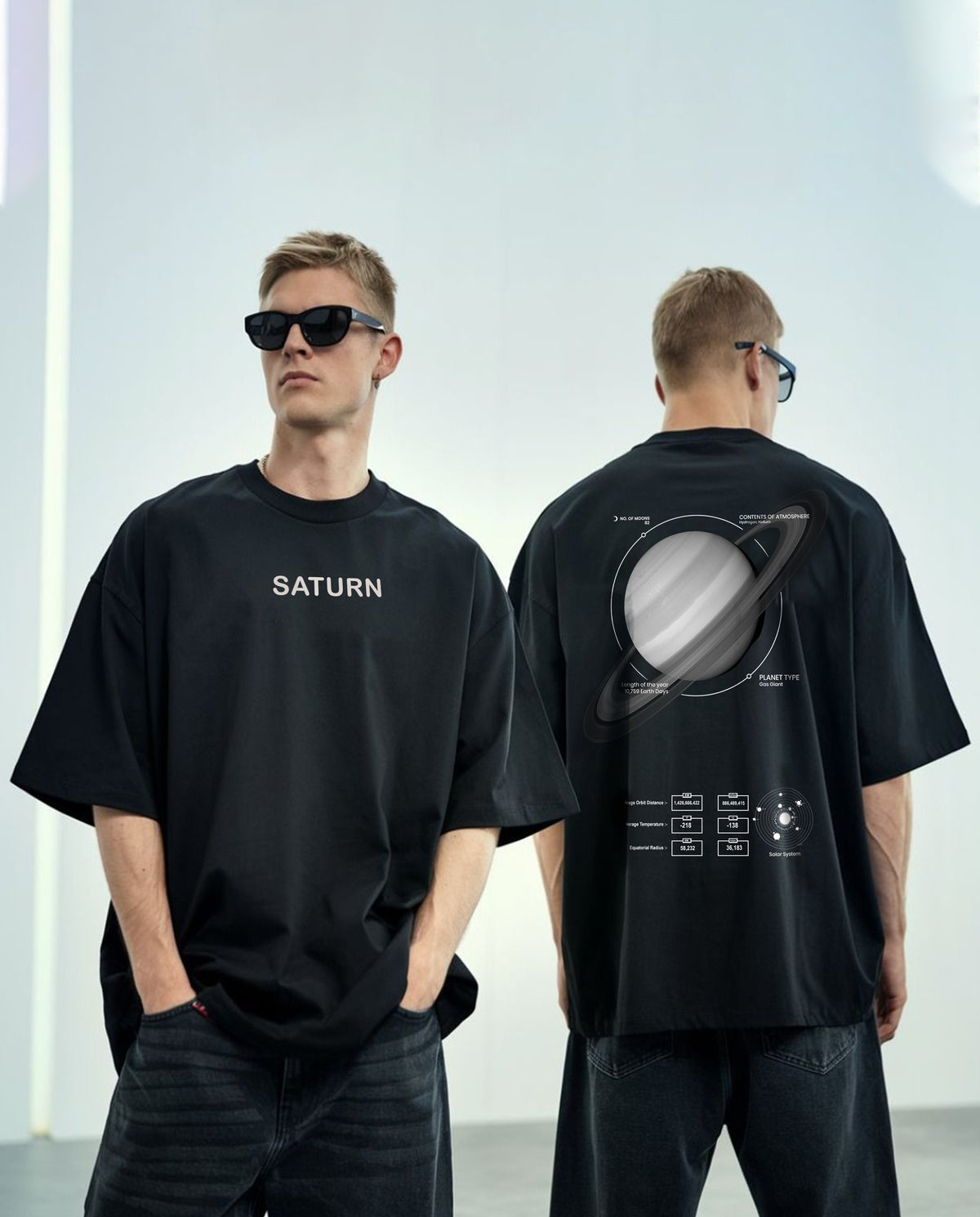SATURN Oversized Graphic Tee