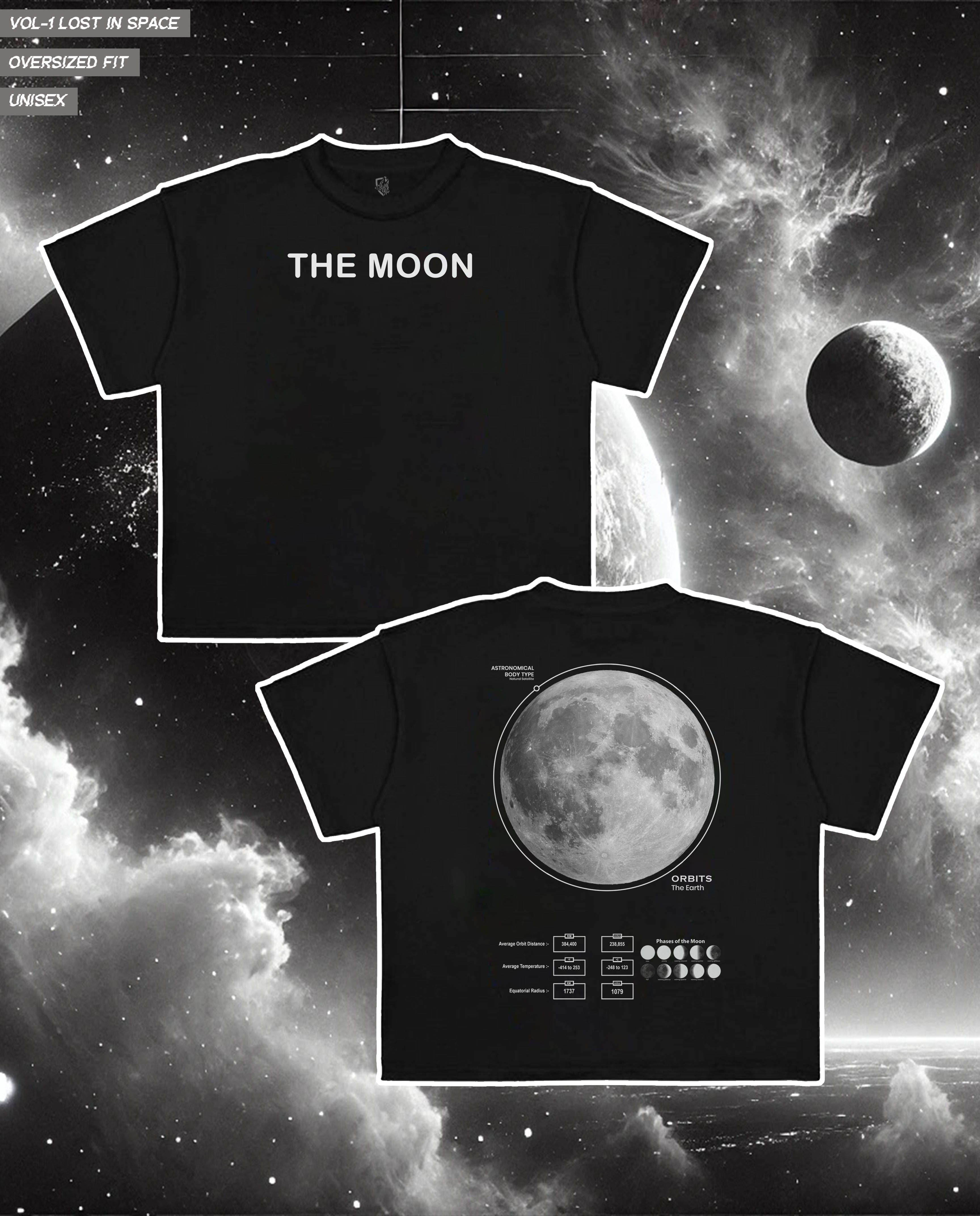 The Moon Oversized Graphic Tee