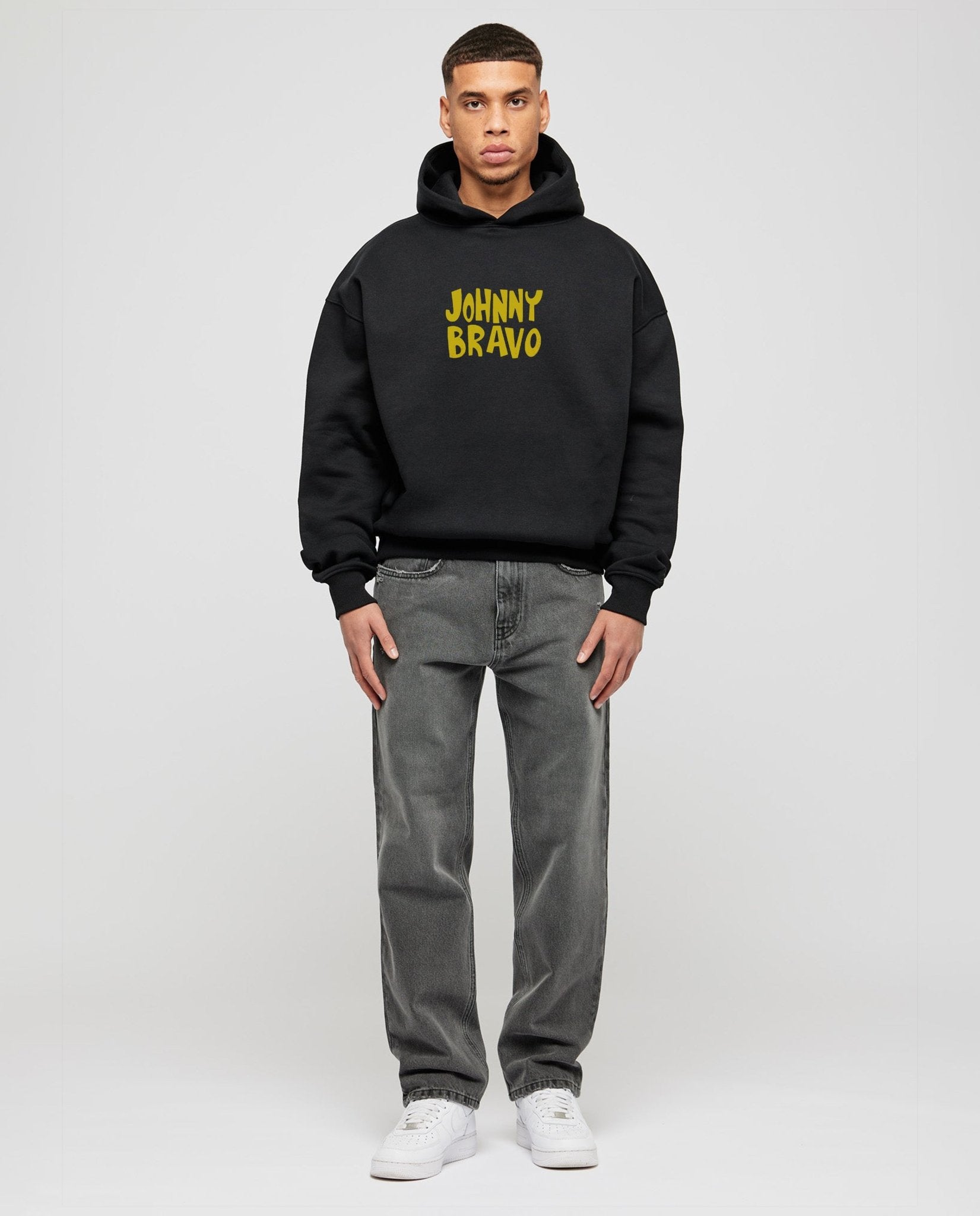 Oversized Johnny bravo Graphic Printed Heavy GSM Hoodie