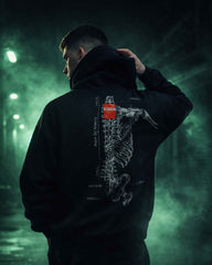 Oversized AXIS.01 Graphic Printed Heavy GSM Hoodie