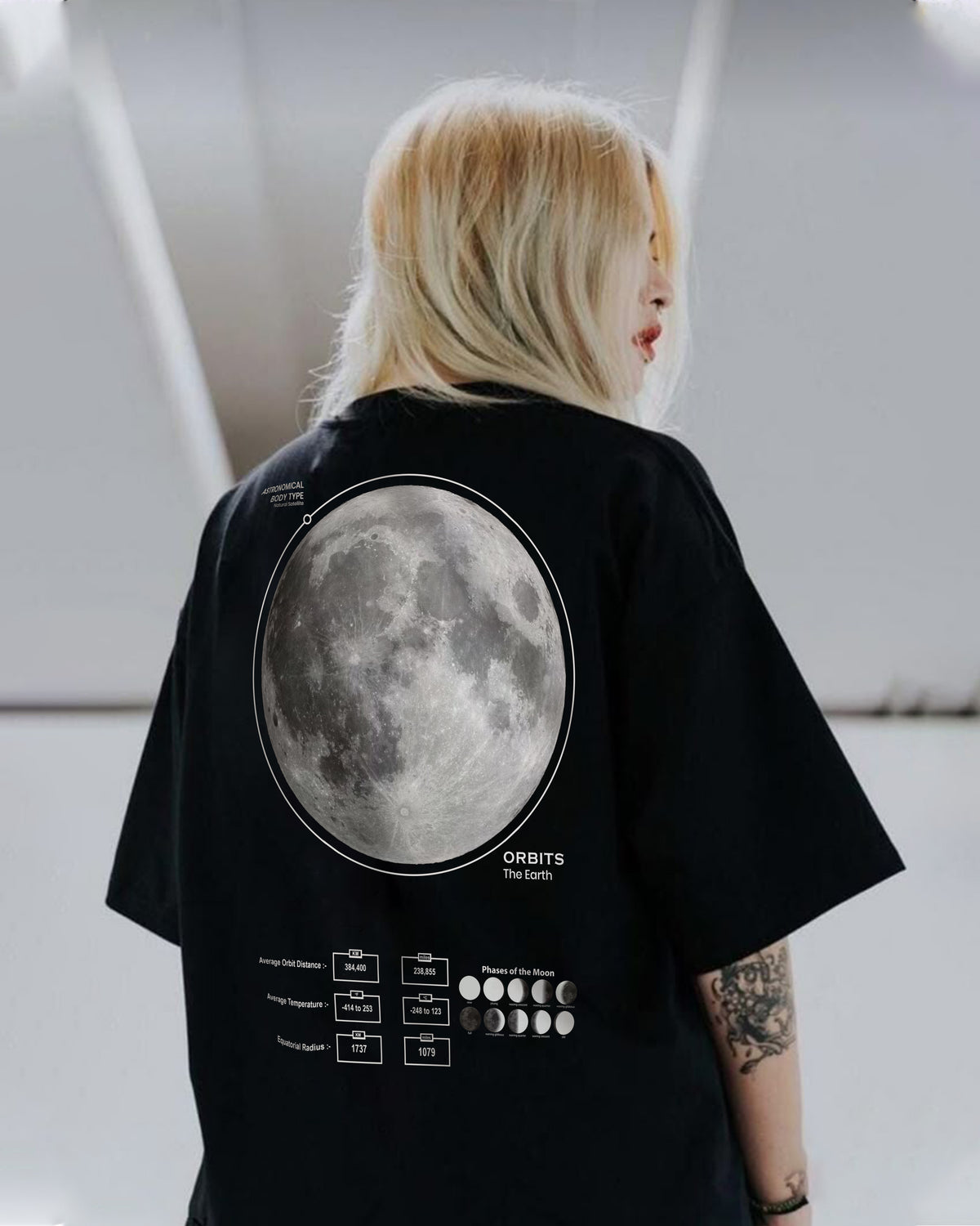 The Moon Oversized Graphic Tee