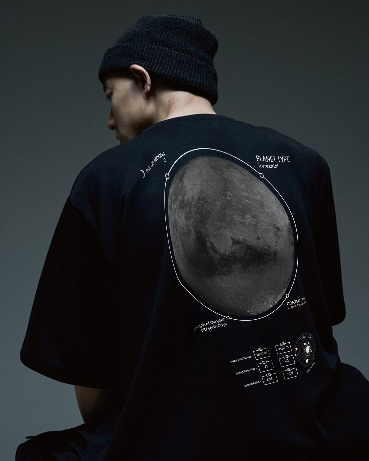 Mars Oversized Graphic Tee