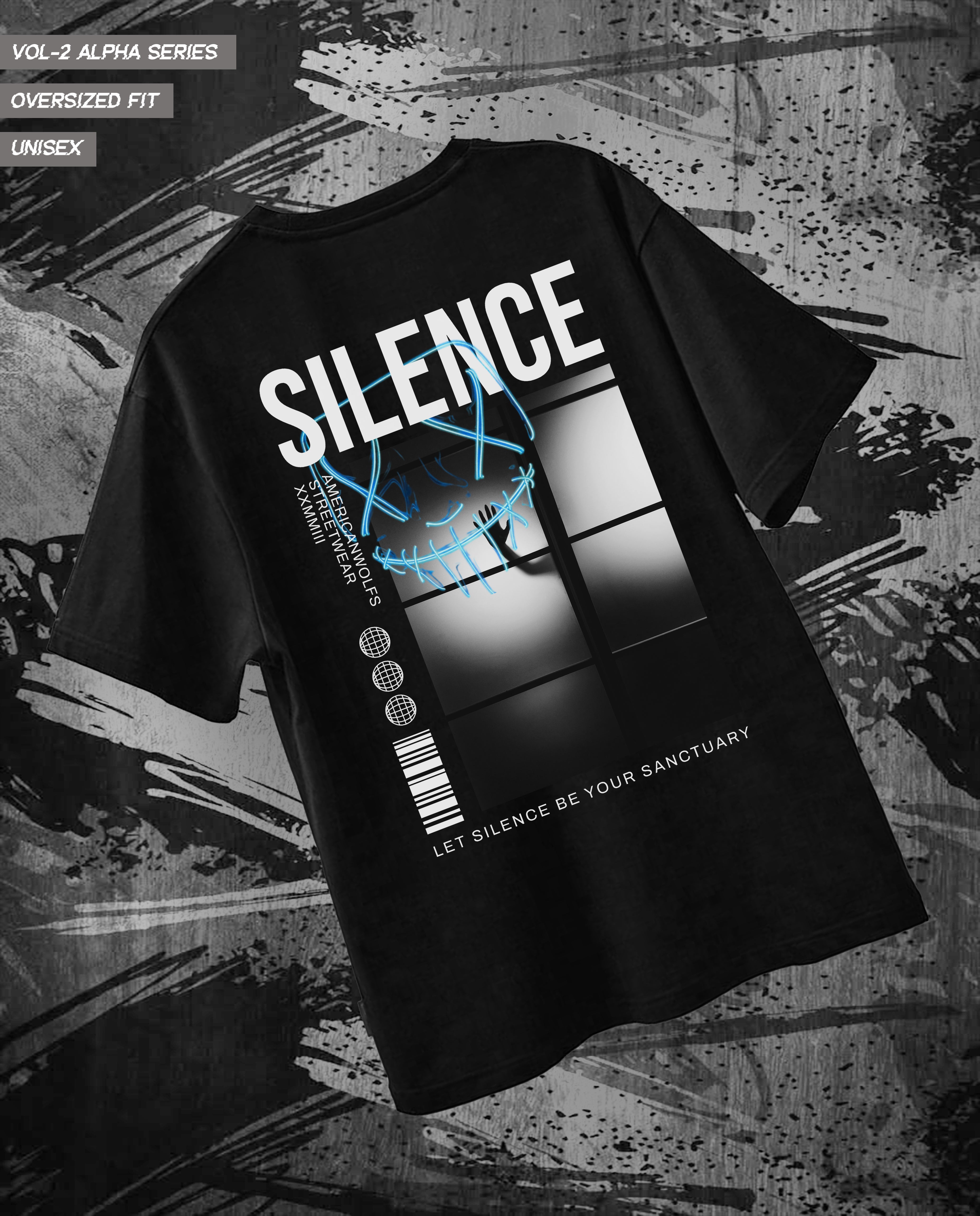 Silence Oversized Graphic Tee