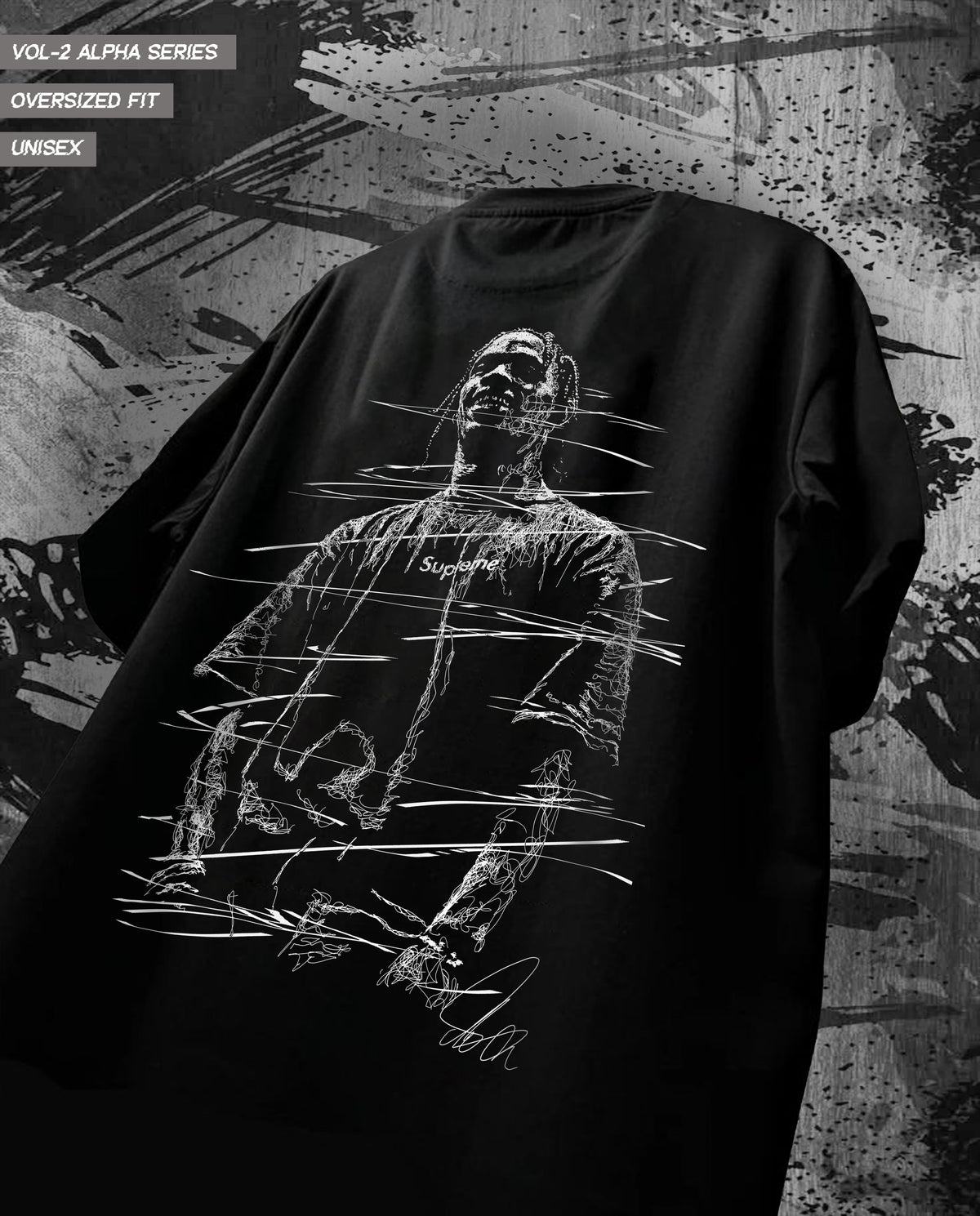 Look In My Eyes Oversized Graphic Tee
