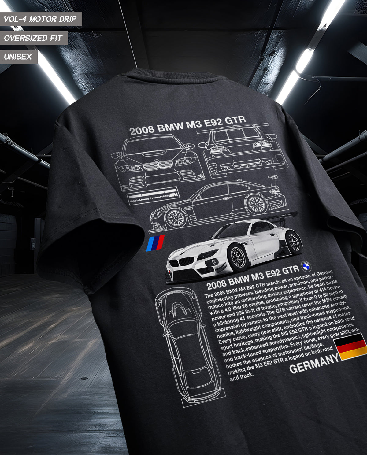 E92 GTR Oversized Graphic Tee