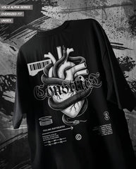Heart Less Oversized Graphic Tee