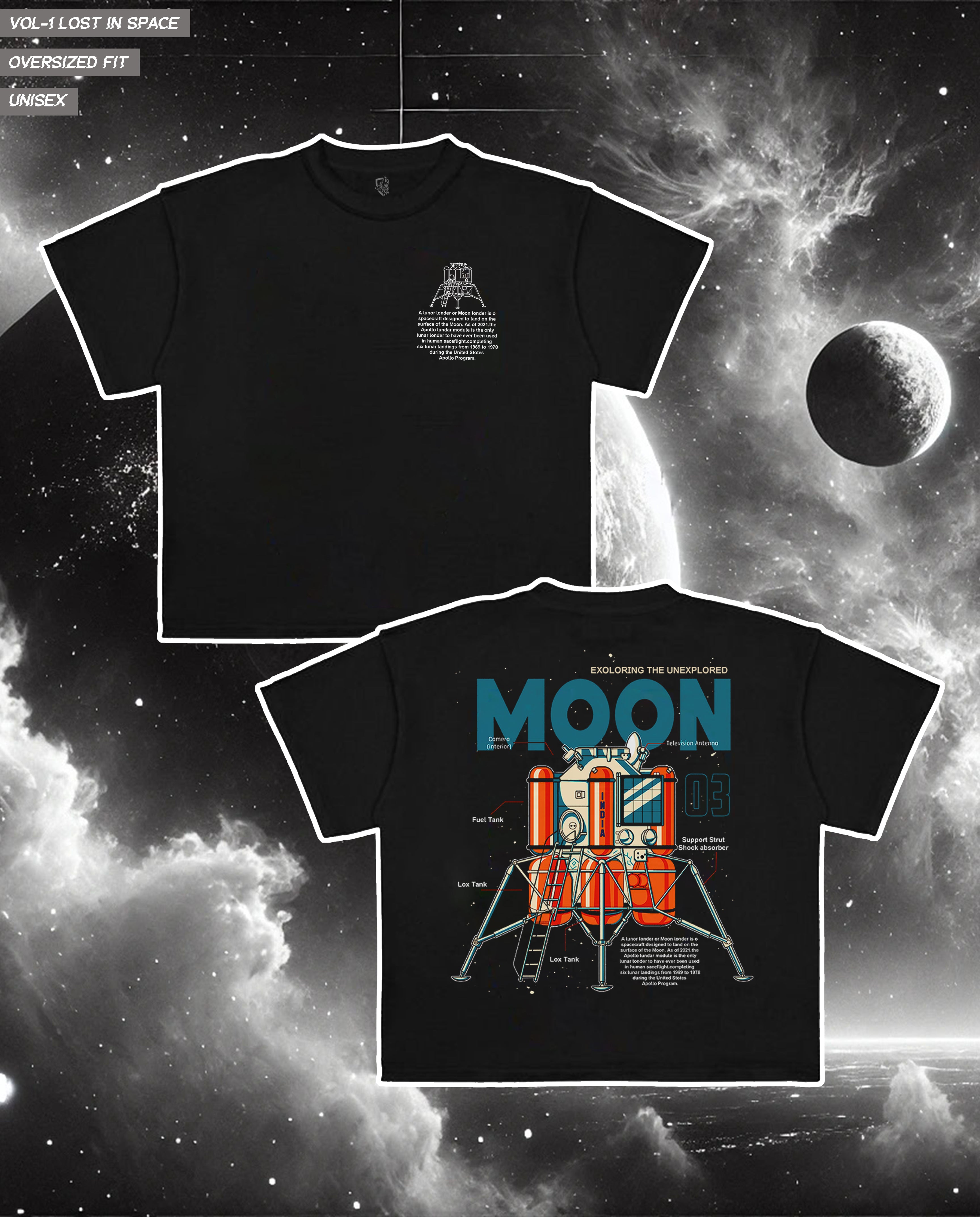 Moon Oversized Graphic Tee