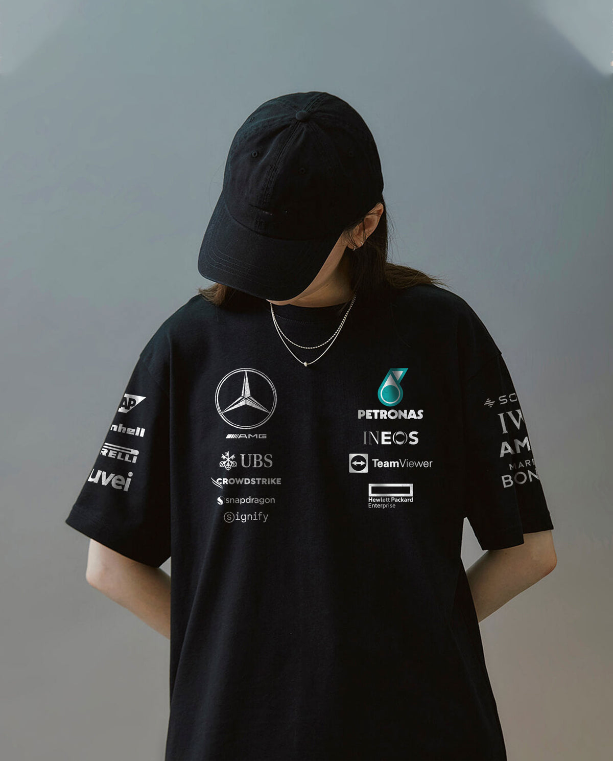 AMG Velocity Oversized Graphic Tee