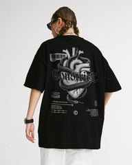 Heart Less Oversized Graphic Tee