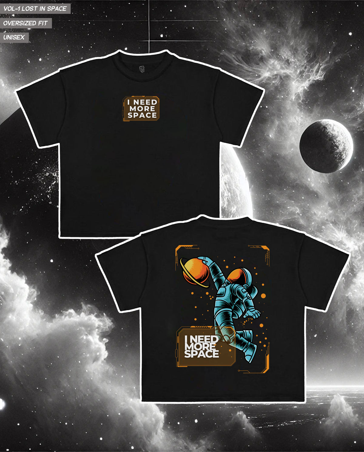 Need More Space Oversized Graphic Tee