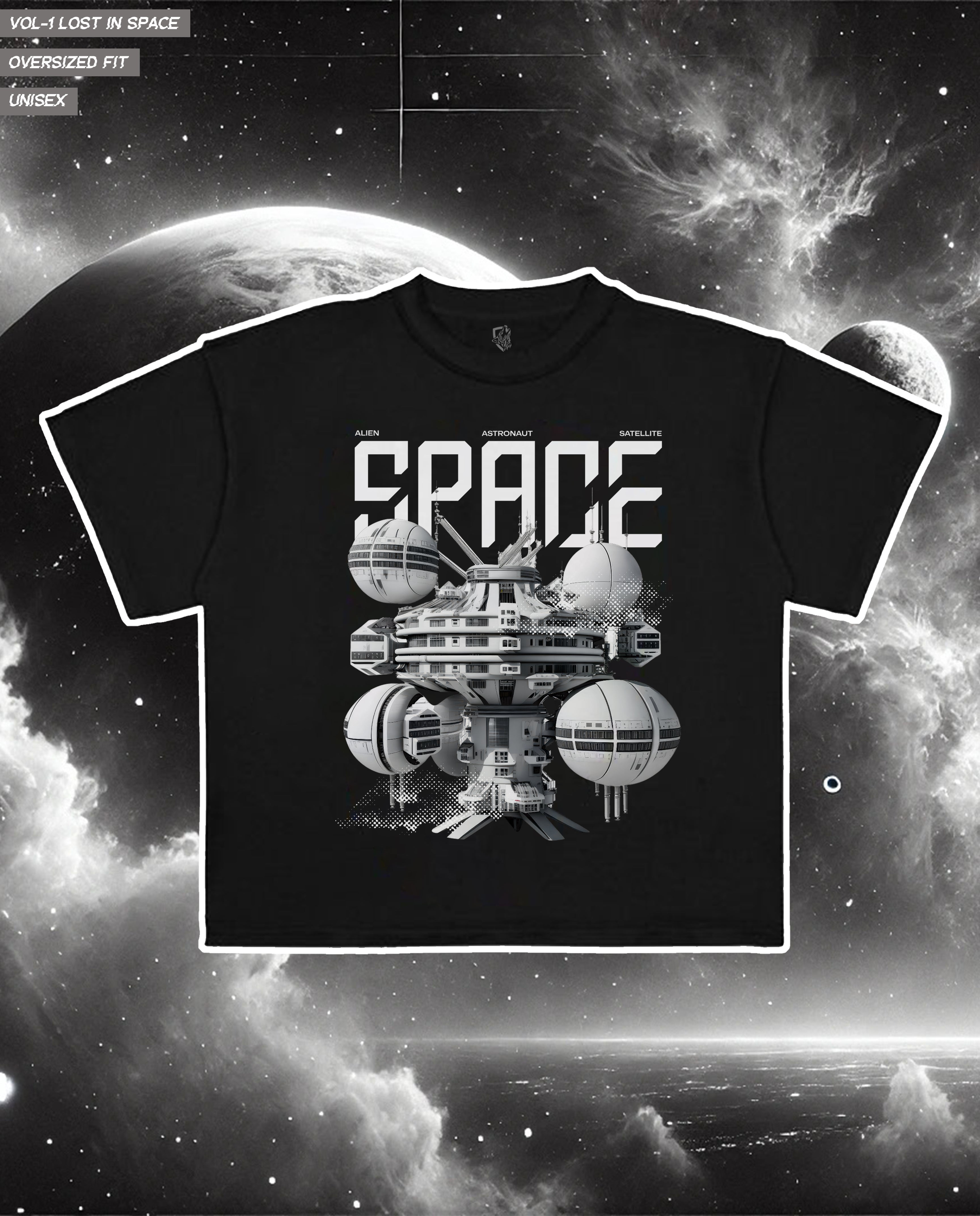 Space Oversized Graphic Tee