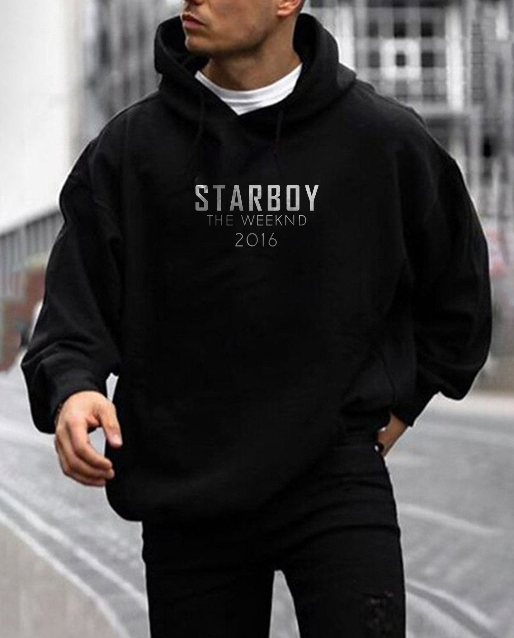 Oversized STARBOY Graphic Printed Heavy GSM Hoodie
