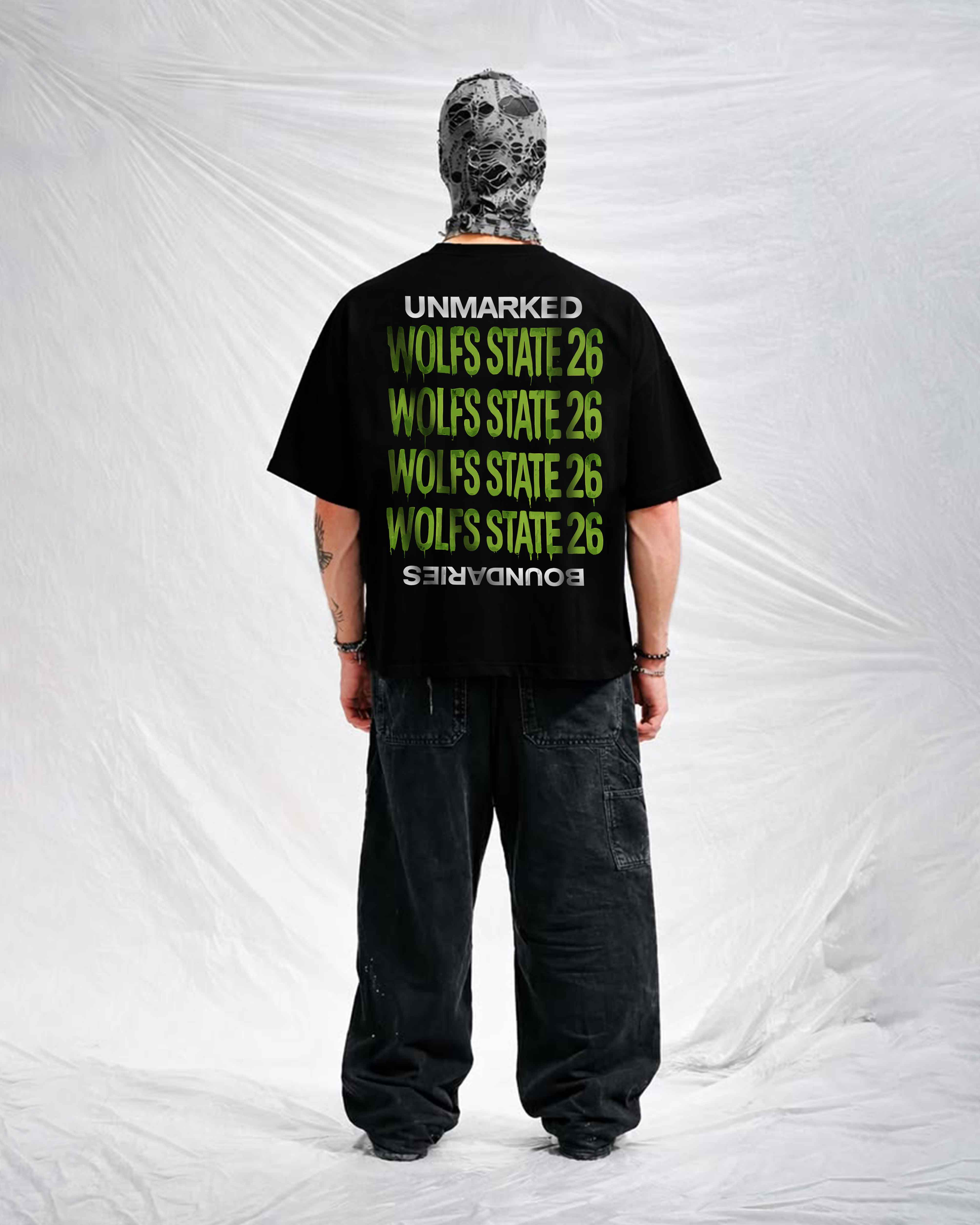 Wolfs State Oversized Graphic Tee