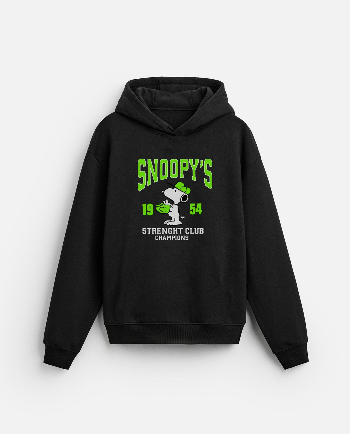 Oversized Snoopy Graphic Printed Heavy GSM Hoodie