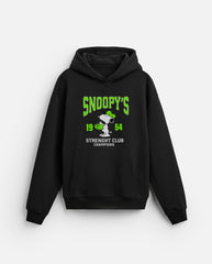 Oversized Snoopy Graphic Printed Heavy GSM Hoodie