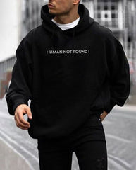 Oversized Error 404 Graphic Printed Heavy GSM Hoodie