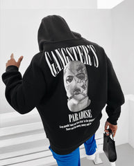 Oversized Gangster Graphic Printed Heavy GSM Hoodie