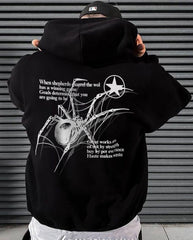 Oversized Spider V2 Graphic Printed Heavy GSM Hoodie