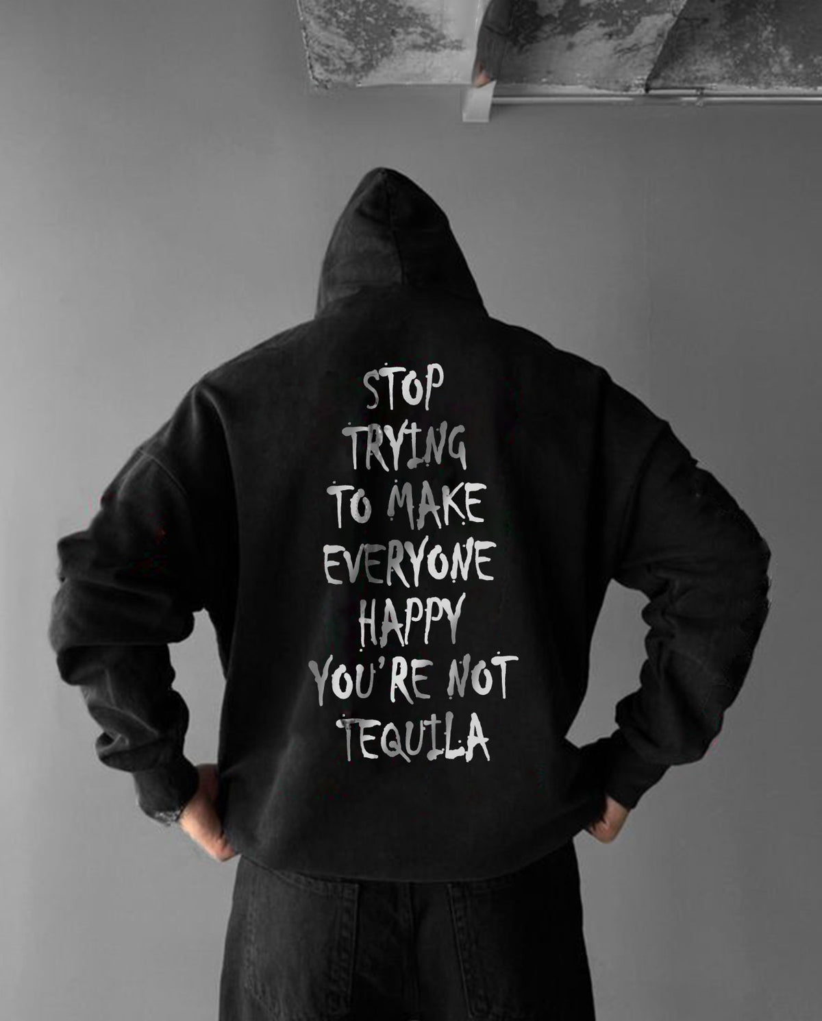 Oversized Tequila Graphic Printed Heavy GSM Hoodie