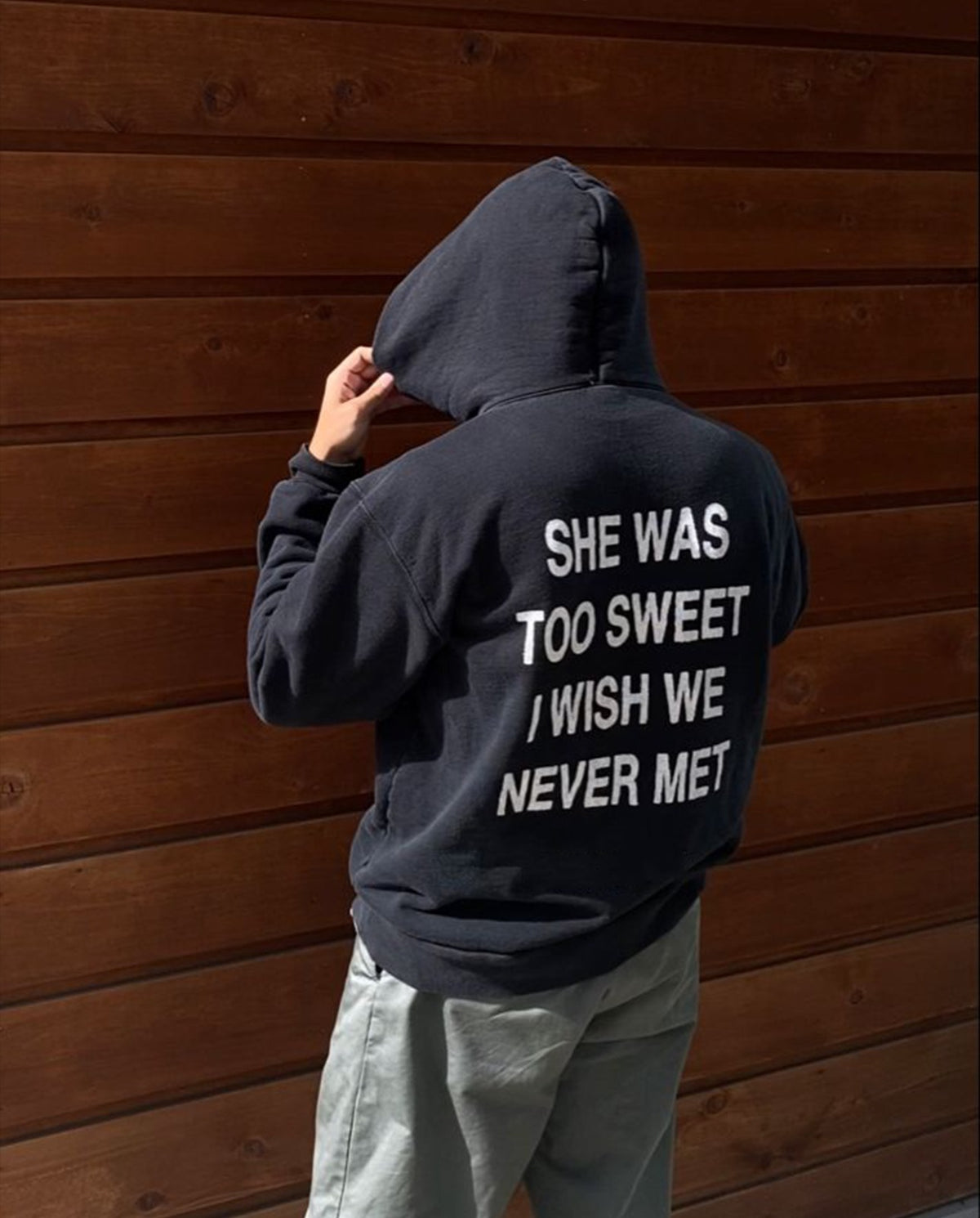 Oversized Too Sweet Graphic Printed Heavy GSM Hoodie