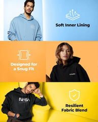 Oversized Alone Worrier Graphic Printed Heavy GSM Hoodie